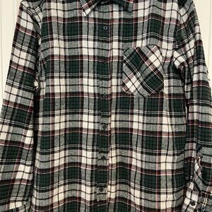 Swiss Alps Men's Green Plaid Shirt size M